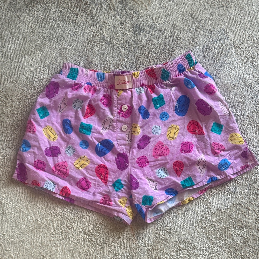 In My Sundays- Bejeweled In Amethyst boxer shorts, size M
